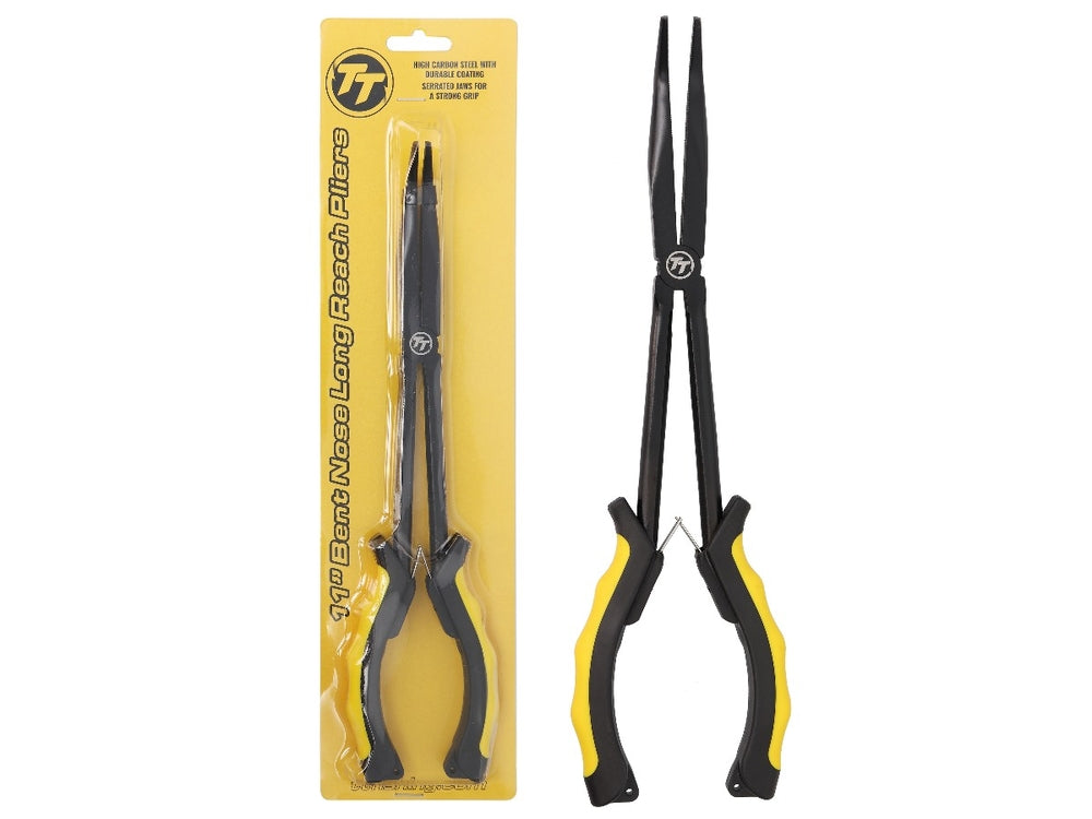 Tackle Tactics Bent Long Reach Pliers 11"