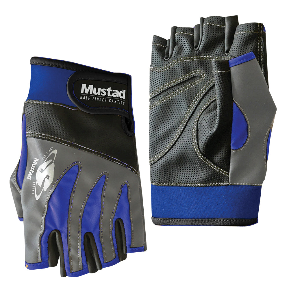 Mustad Half Finger Casting Gloves