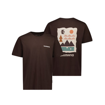 Shimano Coastal Tee Chocolate