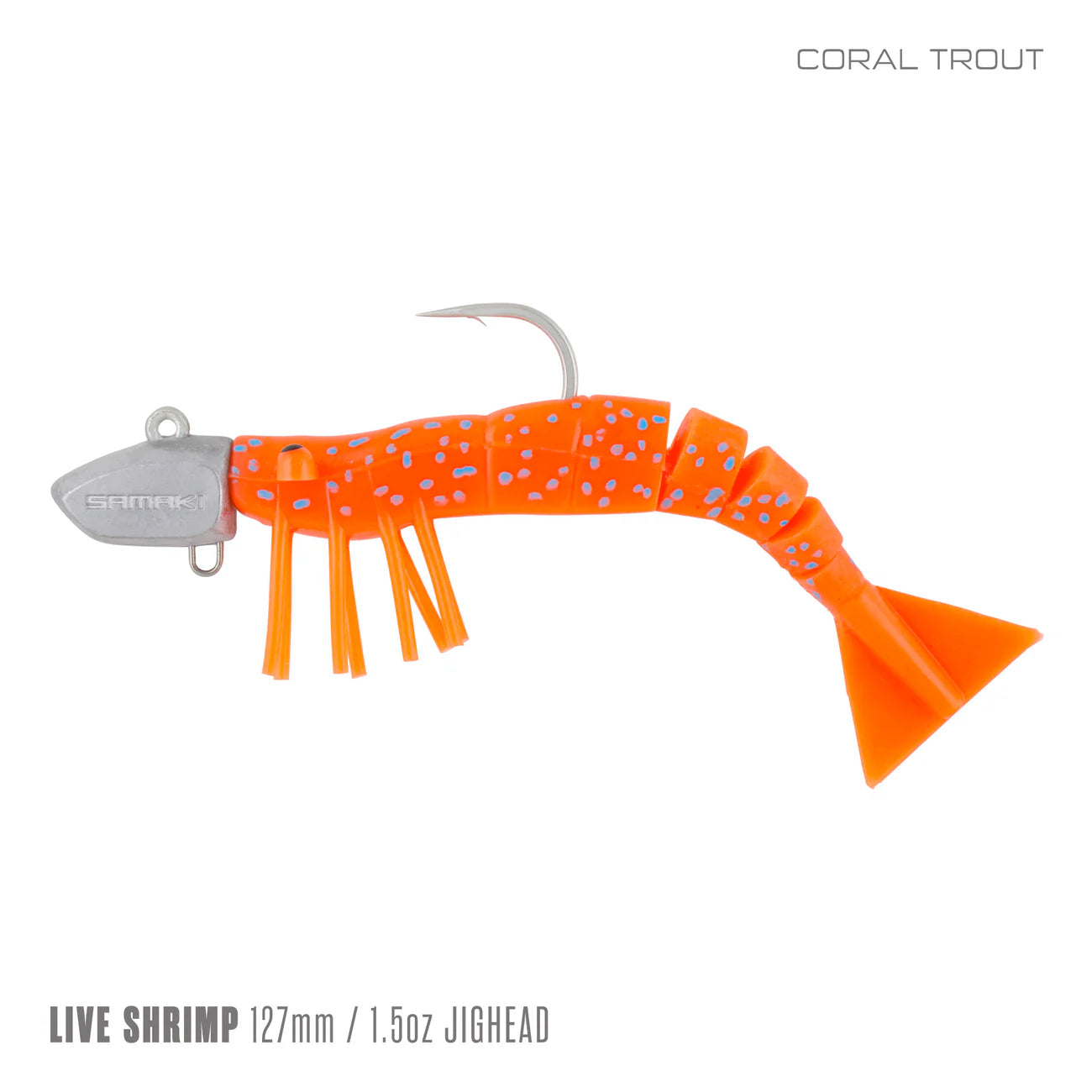 Samaki Live Shrimp 127mm Rigged
