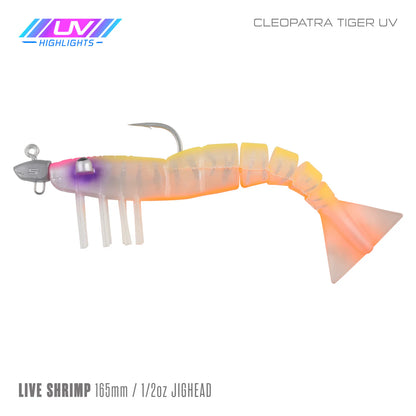 Samaki Live Shrimp 165mm - Weedless and Rigged