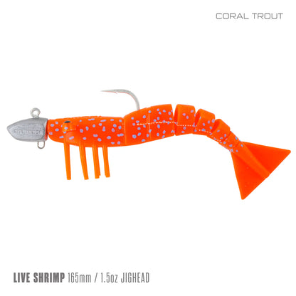 Samaki Live Shrimp 165mm - Weedless and Rigged