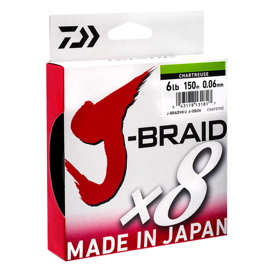 Daiwa J-Braid Chartreuse 300m
