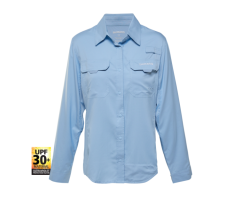 Shimano Ladies Vented Long Sleeve Shirt - Sky Blue